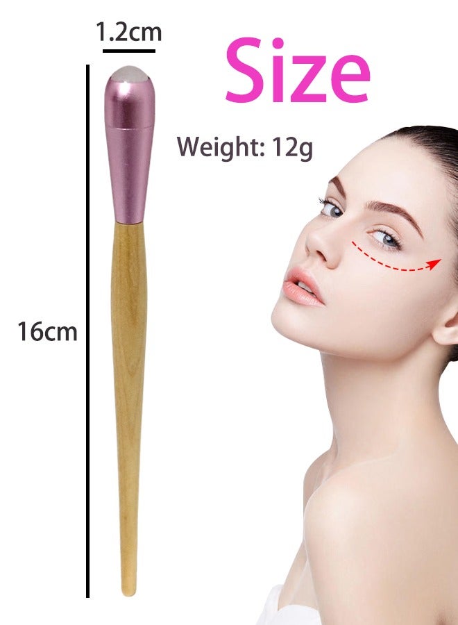 Eye Roller 2-in-1 Design Eye Cream Applicator and Natural Jade Roller, Eye Cream Massage Sticks, Face Massager Tool for Puffiness, Eye Bags, Eye Muscle Ache, 16cm (L) - Image 5