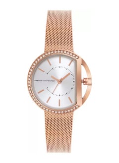 French Connection Women's Analog Quartz Rose Stainless Steel Mesh Watch FCN00031B  - Image 1