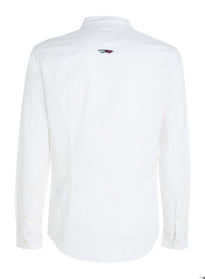 TOMMY JEANS Stretch Slim Fit Oxford Shirt - Image 5