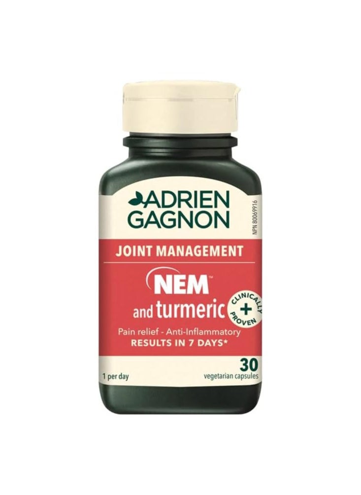 ADRIEN GAGNON - ADRIEN GAGNON NEM AND TURMERIC 30 TABS - Image 1
