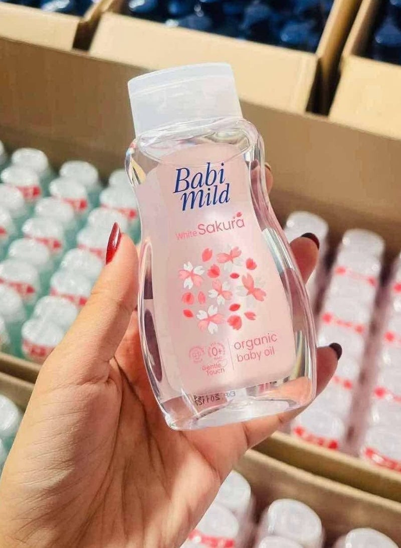 BABIMILD Thailand White Sakura Oil for Moisturizing and Protecting Skin 100ml - Image 2