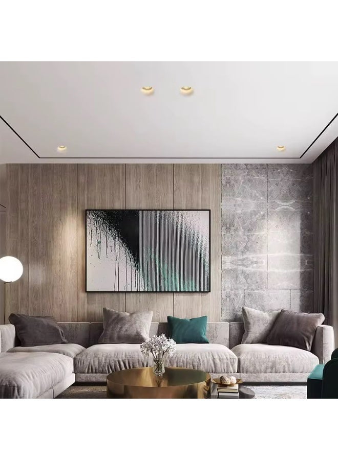 جني لايت سبوت فارغ وش 13سم فرملس مدور مجوف أبيض-SGL001 عدد 3 - Image 3