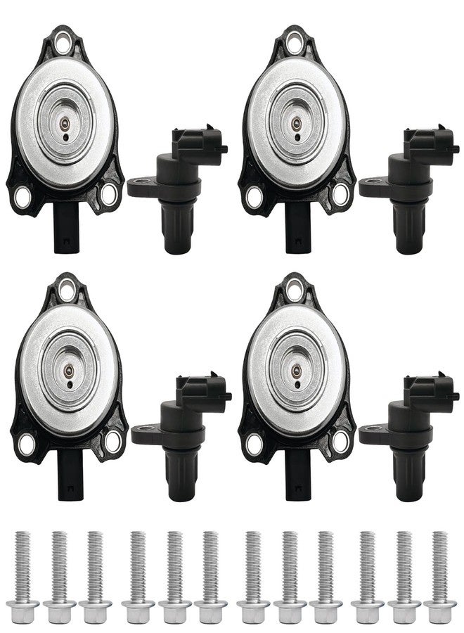 TINJO 4 pcs Camshaft Position Sensor 2729050143 + 4 pcs Camshaft Adjuster Magnet 2720510077 Fit for Mercedes-Benz C230 C250 C280 C300 C350 CLK350 CLK550 CLS550 E280 E300 E350 E550 G550 GL450 GL550 GLK350 - Image 1