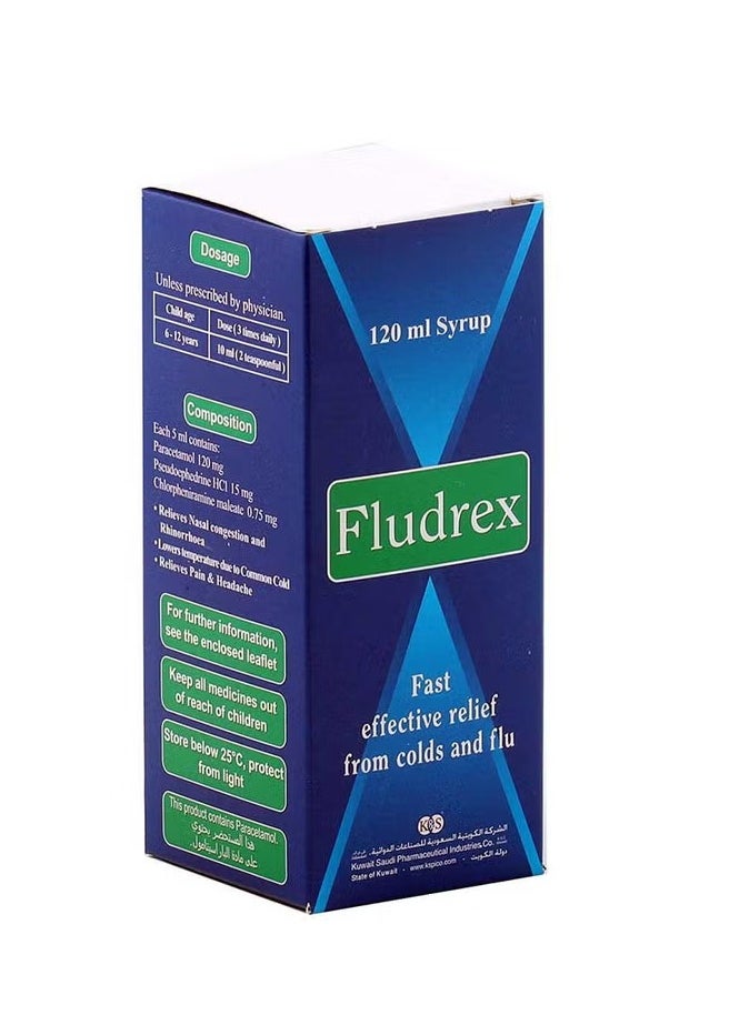 FLUDREX Cold And Flu Syrup 120 Ml 
