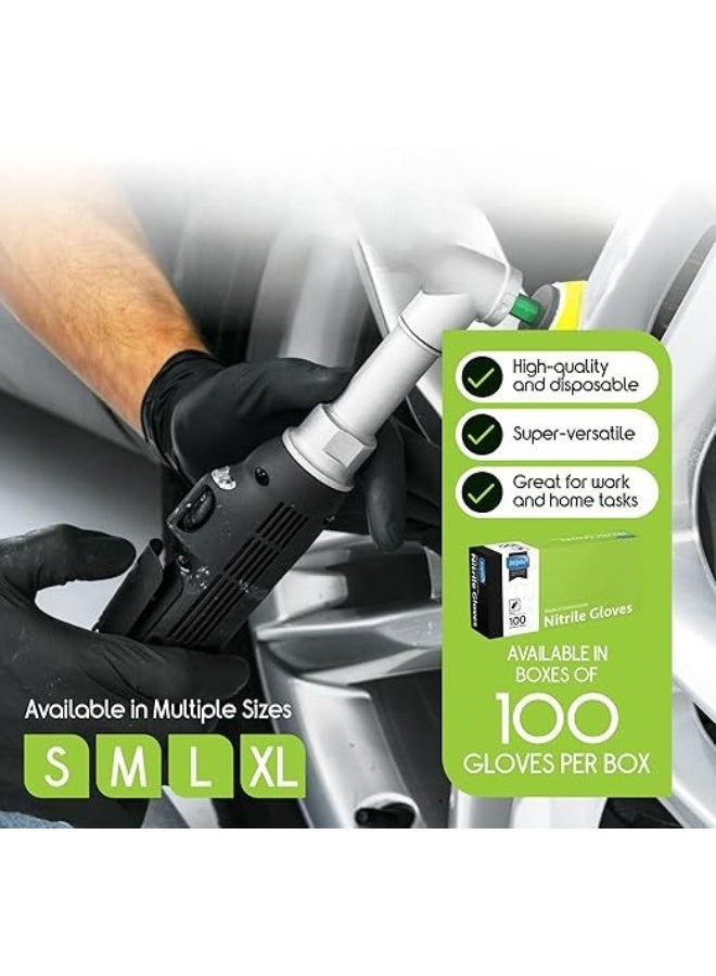 Nitrile Disposable Gloves - Extra Strong Safety Gloves for Medical, Cooking, & Cleaning - Durable Protection for Daily Use - Image 2