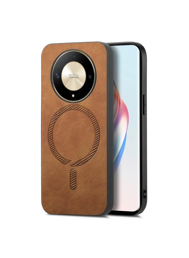 S-TOP Case For Honor Magic6 Pro 5G Retro Magsafe Magnetic PU Back Cover Phone Case - Image 1