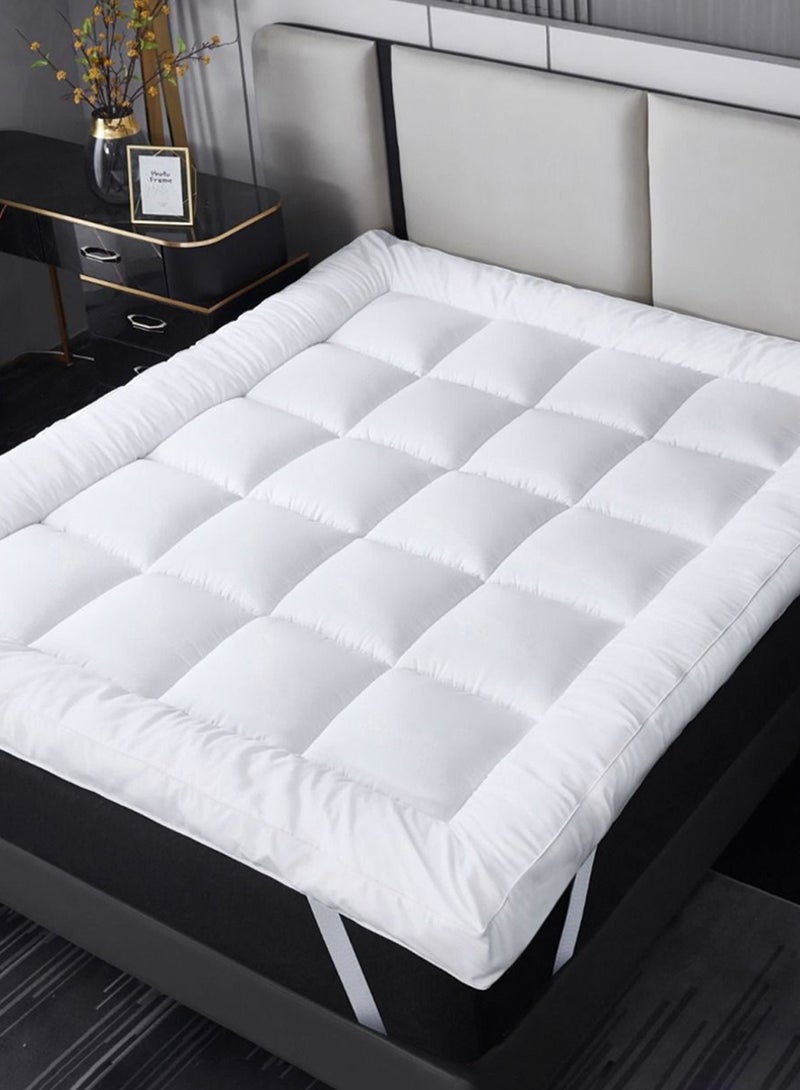 Family Bed Mattress Topper Fiber Size 195 × 195 × 8 cm - Image 2