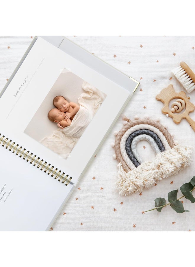 ZICOTO Keepsake Baby Memory Book for Boys and Girls â€“ Timeless First 5 Year Baby Book â€“ Neutral Journal Scrapbook or Photo Album - Record a Milestone for Every Event from Birth to Age 5 - Image 5