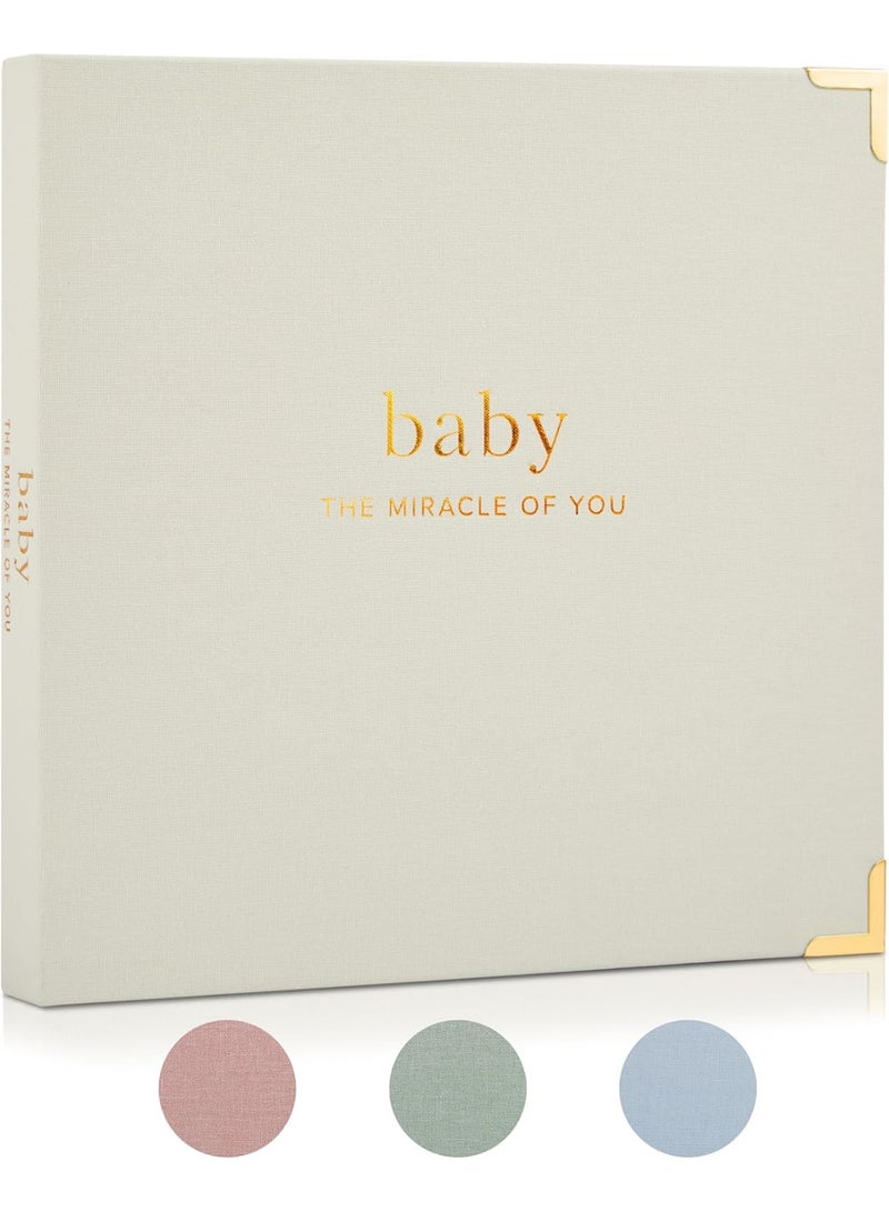 ZICOTO Keepsake Baby Memory Book for Boys and Girls â€“ Timeless First 5 Year Baby Book â€“ Neutral Journal Scrapbook or Photo Album - Record a Milestone for Every Event from Birth to Age 5 - Image 1