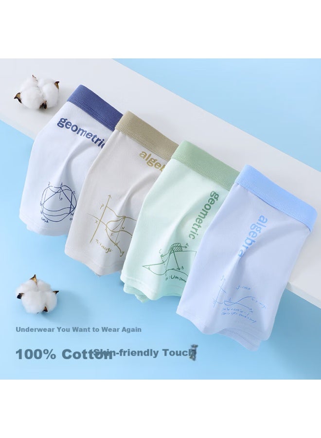 Top Melon Melon Teenage Underwear Development Period Boys Cotton 12-16 Years Old Right Angle Junior High School Students Children Adolescents Right Angle Pants - Image 4
