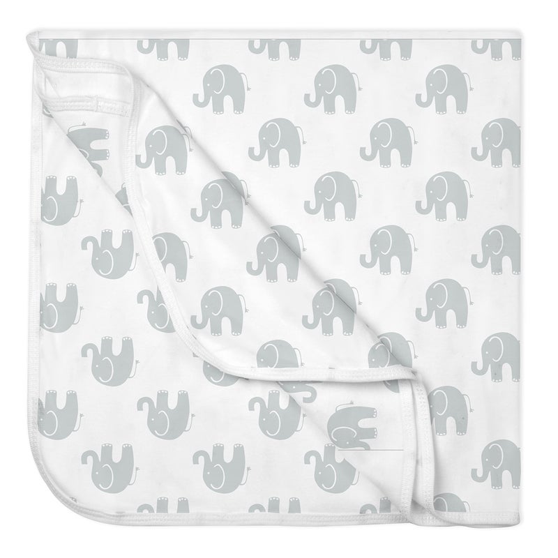 BaeBae Goods Baby Blankets - Soft Pure Cotton Swaddle Blankets for Boys and Girls - 6 Pack Grey & White Designs - Multi Use - 30 x 30 Inches - Image 4