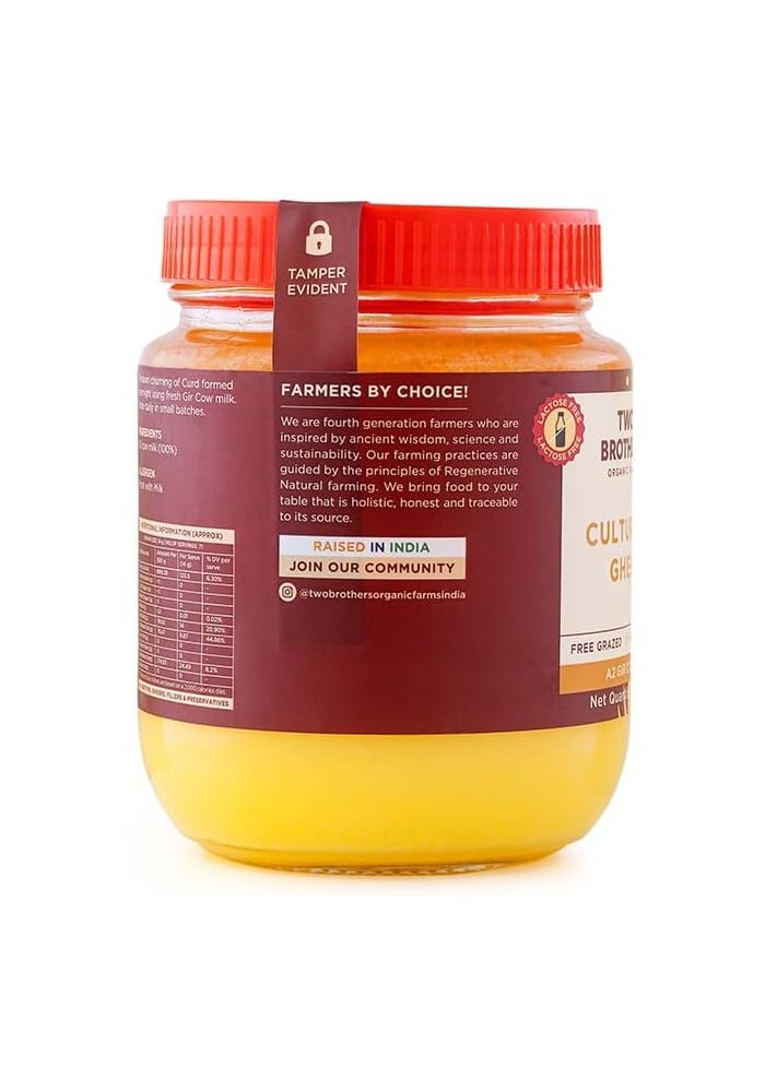 TWO BROTHERS A2 Ghee - 1000 Ml | Cultured Cow Desi Ghee | Pure and Natural Grass-Fed A2 Gir Cow Ghee - Image 4