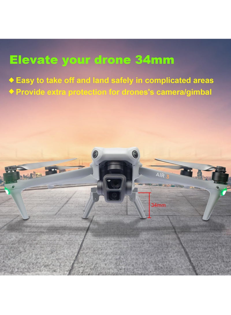 Foldable Landing Gear for DJI Air 3 Upgrade with Height Extension Compatible with RC Quadcopter - Image 3