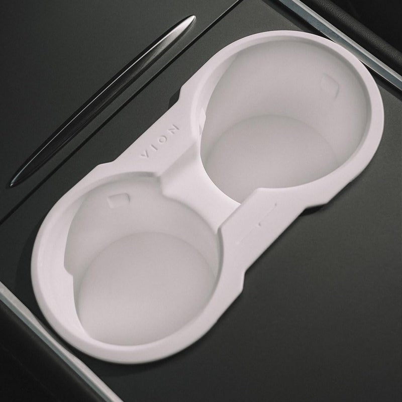 VION Tesla Model 3/Y Cup Holder - White - Image 1