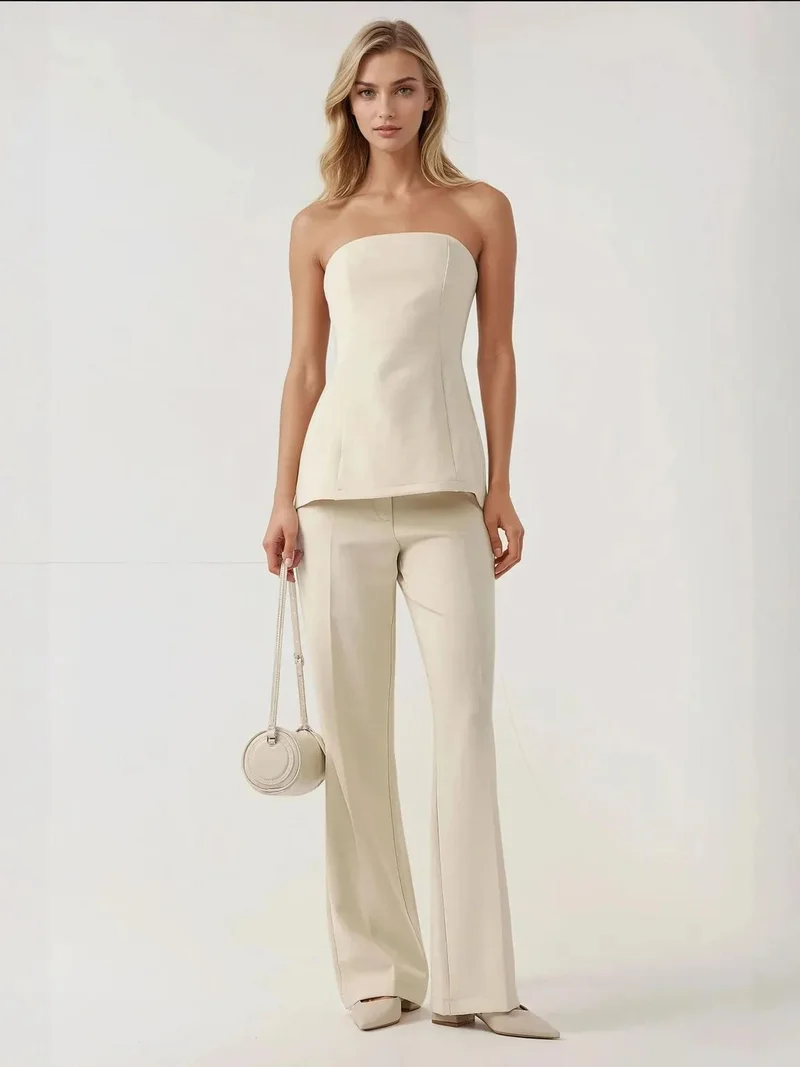 HICCUP Strapless Fitted Long Top