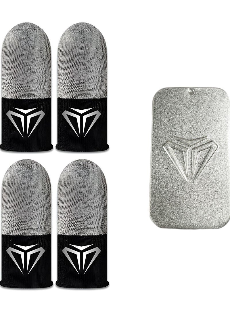 2 Pair Finger Sleeves For Gaming Thumb Finger Sleeves For Game Pubg Mobile Anti Slip Finger Gloves With Box Games Accessories - Image 2