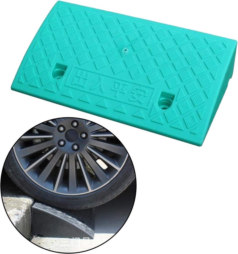 klarako Portable Motorcycle Wheelchair Threshold Ramp Lightweight Disabled Access 11cm Green - Image 2