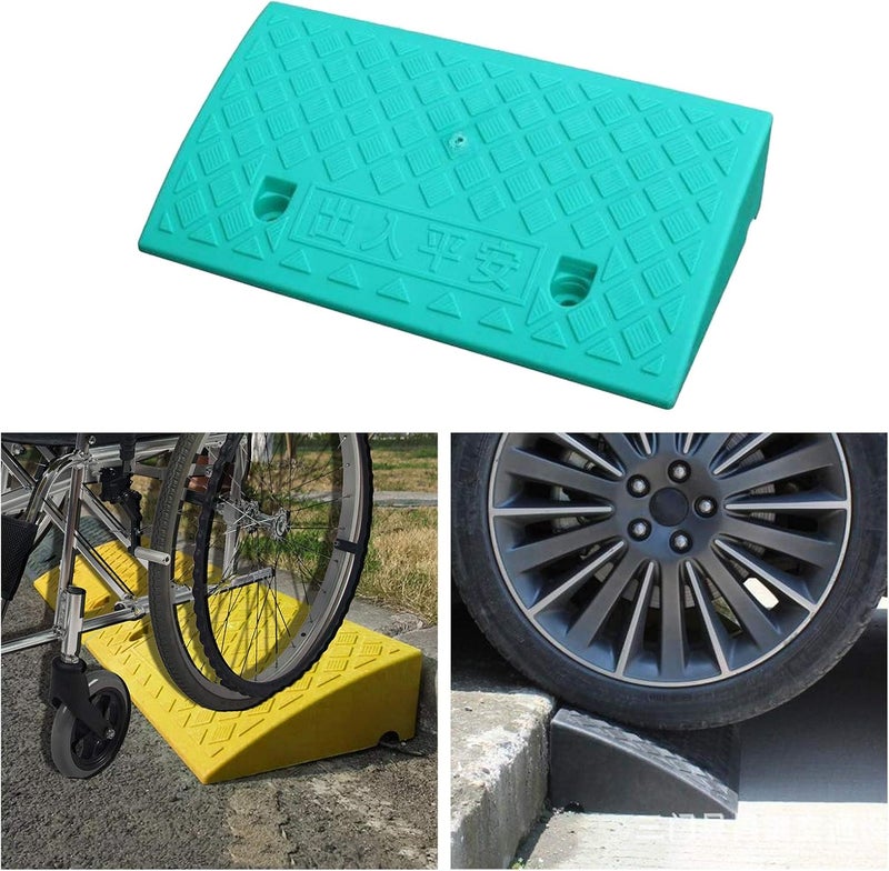 klarako Portable Motorcycle Wheelchair Threshold Ramp Lightweight Disabled Access 11cm Green - Image 4