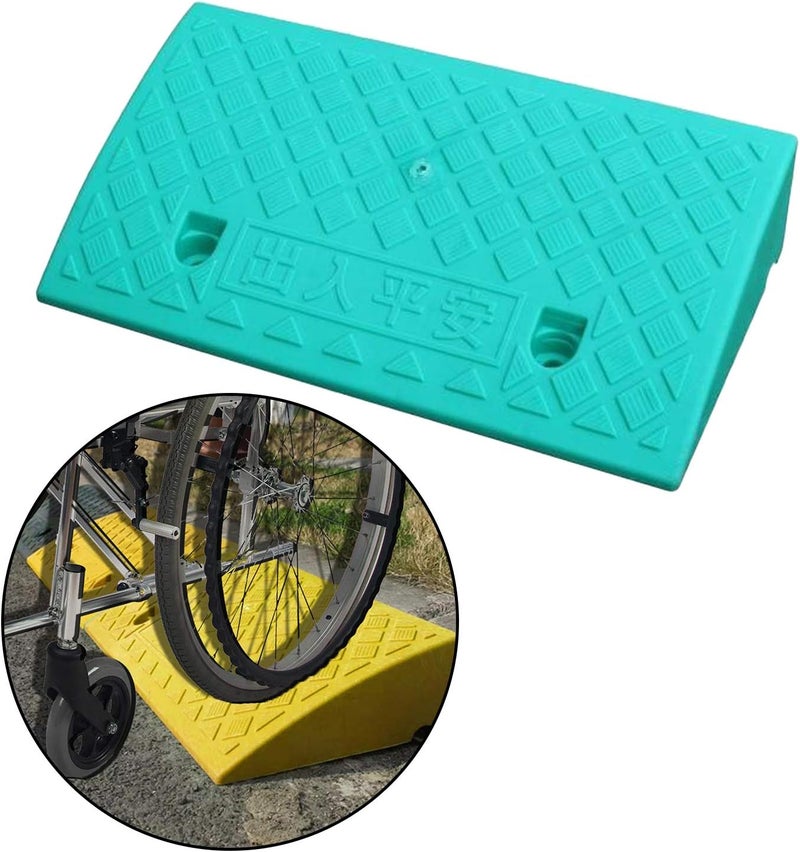 klarako Portable Motorcycle Wheelchair Threshold Ramp Lightweight Disabled Access 11cm Green - Image 3