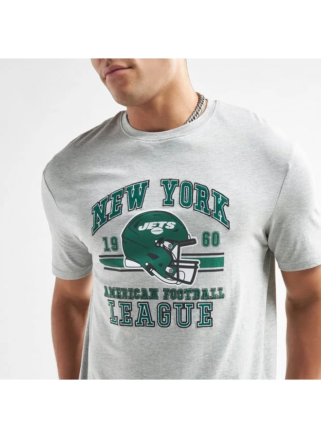 Splash FAV New York Jets Print NFL League T-shirt