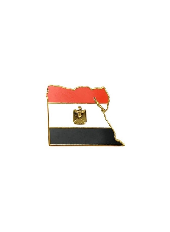 Acnor Egyptian Map Flag Pin – Patriotic Egypt Flag Sticker Gift for Bags, Mobile, I pad, Backpacks, and Collectors Walls, Doors, Cars & Laptops - Image 1