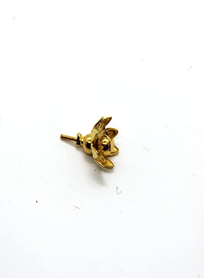 JDS PUJA ARTICLES Small Size 108 Astothrum Gold Plated Lotus Flowers for Laxmi Pooja and Worships - Image 3