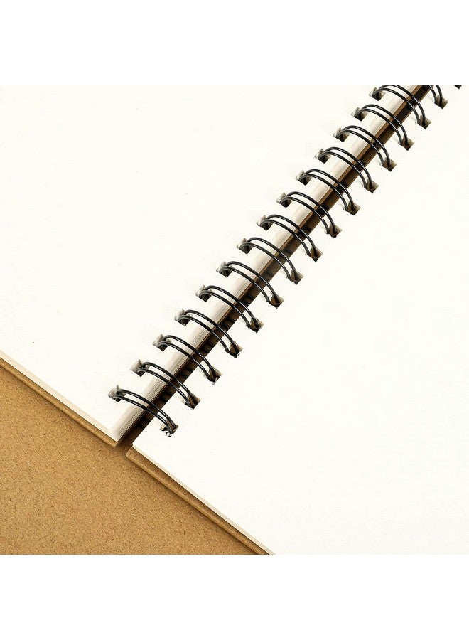 TOP-Pindu Spiral Sketchbook Pad, Blank Scrapbook, Art Drawing Book, 120 Pages/ 60 Sheets 140Gsm (A4) - Image 2