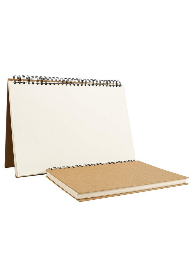 TOP-Pindu Spiral Sketchbook Pad, Blank Scrapbook, Art Drawing Book, 120 Pages/ 60 Sheets 140Gsm (A4) - Image 1