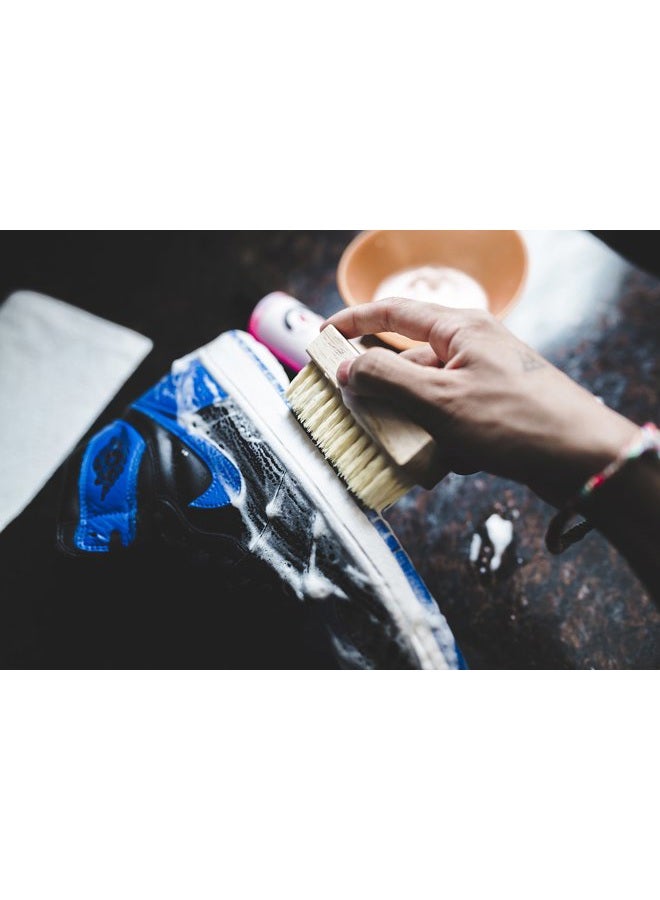 Pink Miracle Shoe Cleaner Kit with Bottle and Brush For Fabric Cleaner For Leather, Whites, Suede and Nubuck Sneakers (4 Oz) - Image 4