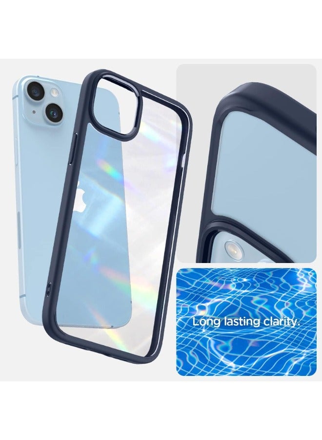 كولور فانس جراب هجين فائق لهاتف آيفون 14 بلس مضاد للاصفرار - أزرق كحلي - Image 5