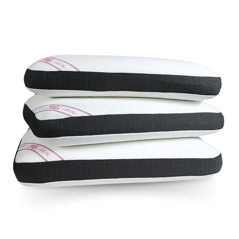 COCOFOAM Supreme Comfort Memory Foam Pillow. (Count (Pack of 1), White) - Image 1