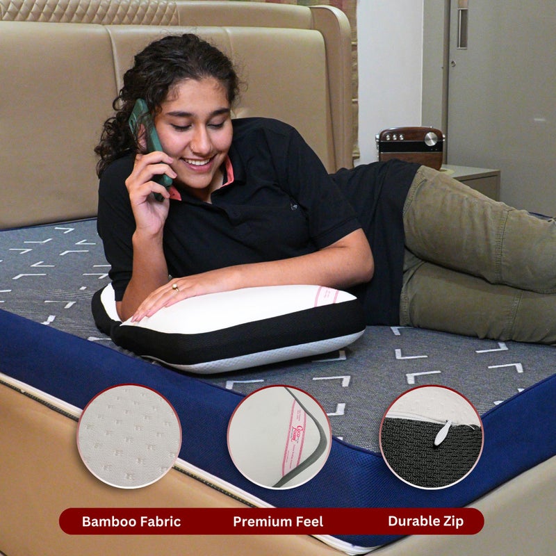COCOFOAM Supreme Comfort Memory Foam Pillow. (Count (Pack of 1), White) - Image 5