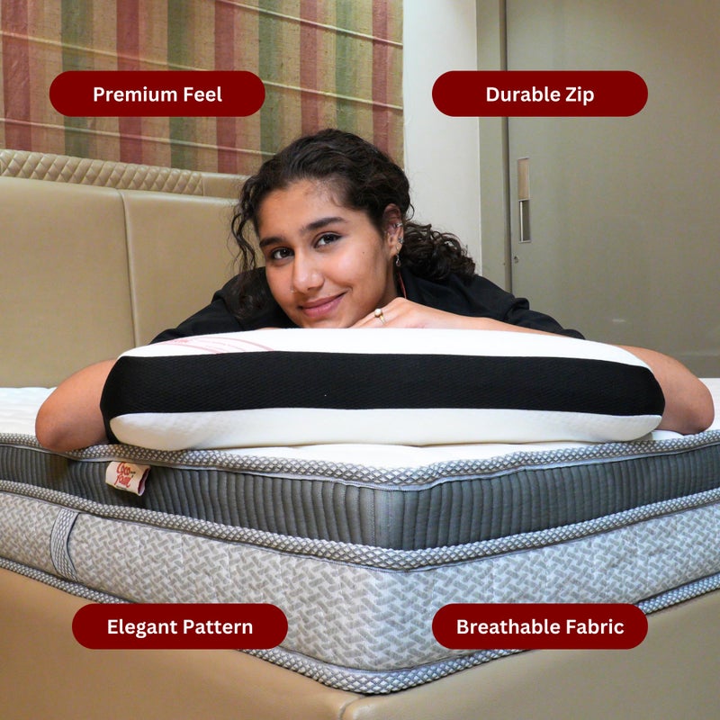 COCOFOAM Supreme Comfort Memory Foam Pillow. (Count (Pack of 1), White) - Image 2