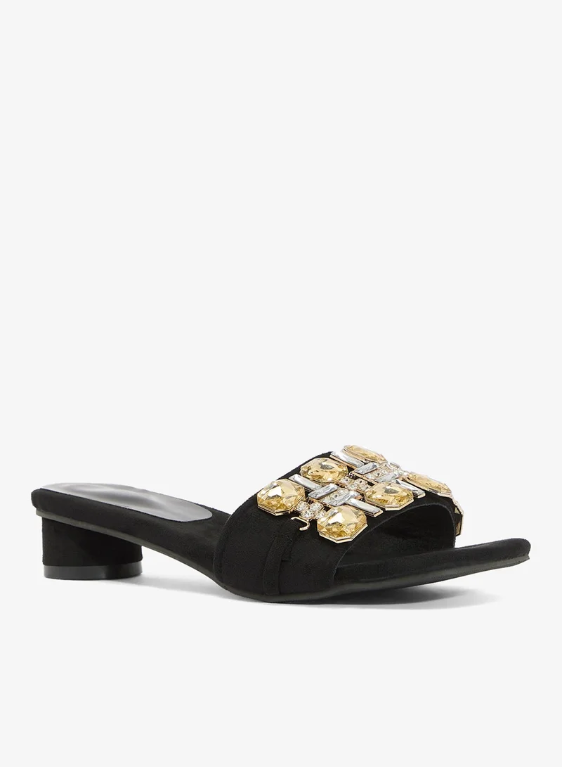 Ella Limited Edition Jewel Embellished Block Heel Sandals