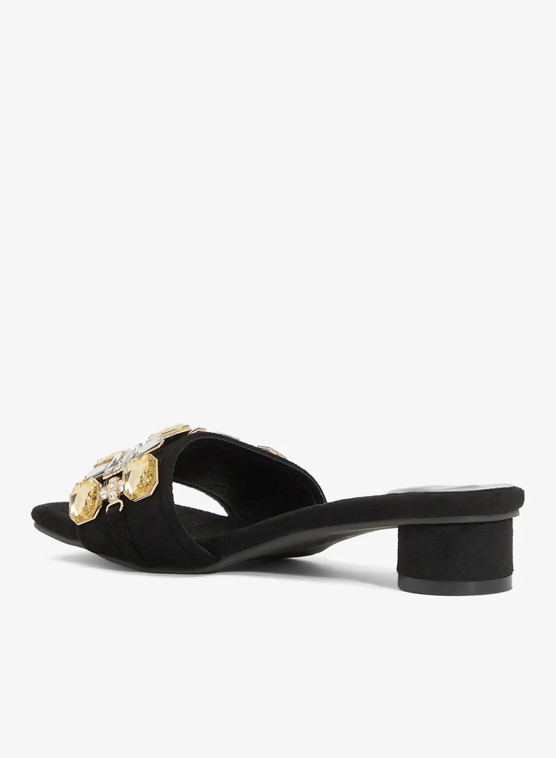Ella Limited Edition Jewel Embellished Block Heel Sandals