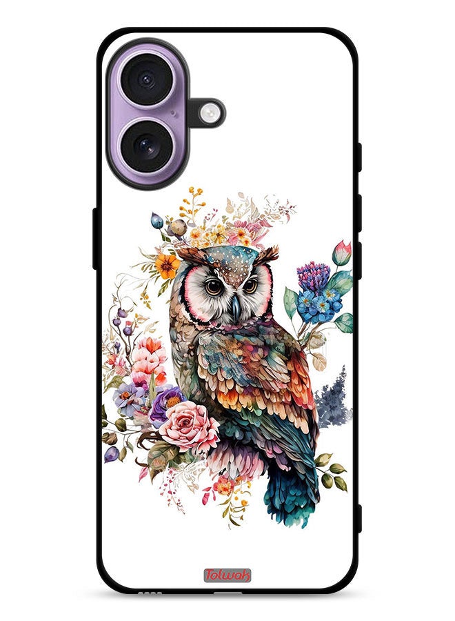 Tolwak Apple iPhone 17 Protective Case Cover Owl Abstract Art - Image 1