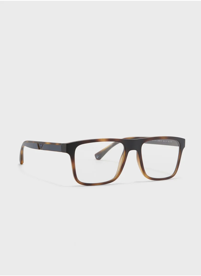 EMPORIO ARMANI 0Ea4115 Rectangle Sunglasses