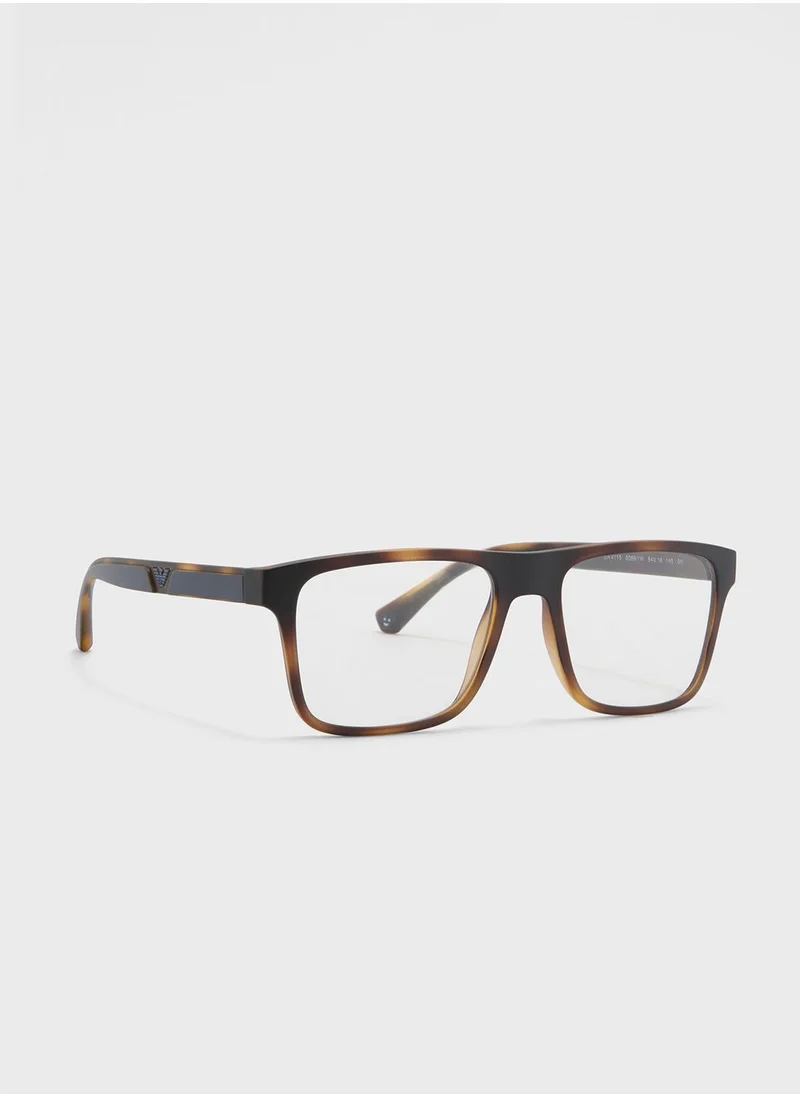 EMPORIO ARMANI 0Ea4115 Rectangle Sunglasses