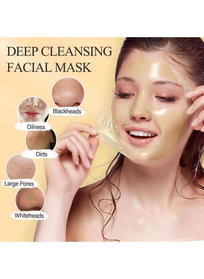 SHVYOG Hvyog Vitamin C Peel Off Face Mask Peel Off Mask With Turmeric Blackhead Remover & Deep Cleansing Face Peel Mask Vitamin C Exfoliating Face Mask For Blackheads Large Pores Dirts Oil - Image 4