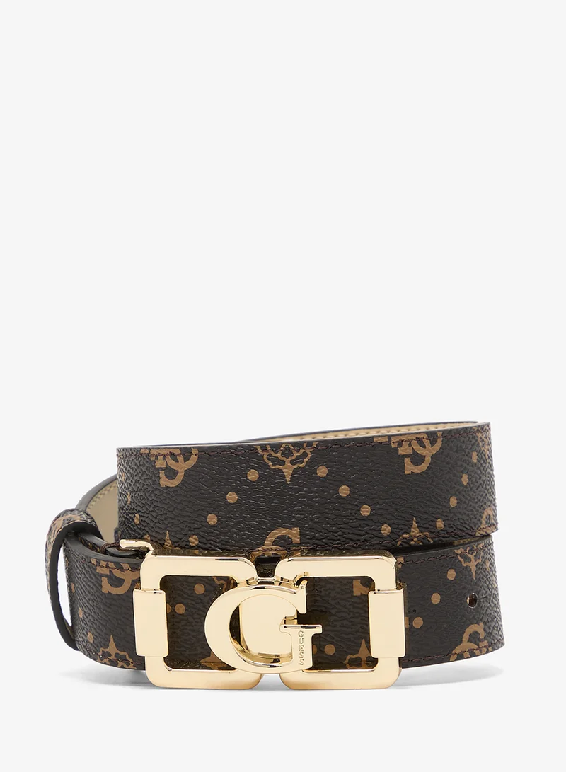 Guess Emelie Logo Allocated Hole Belt