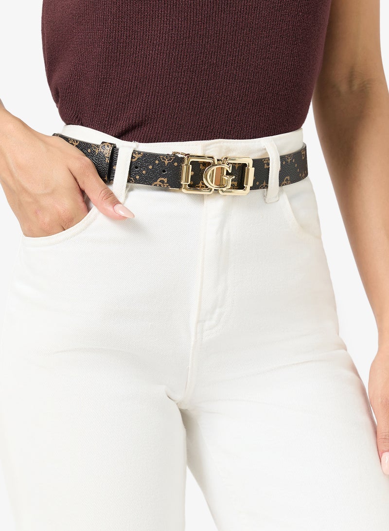 GUESS Emelie Logo Allocated Hole Belt - Image 3