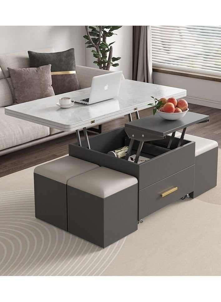 Generic Multifunctional Adjustable Height Modern Dining Table Set Coffee Table Set  - Image 1