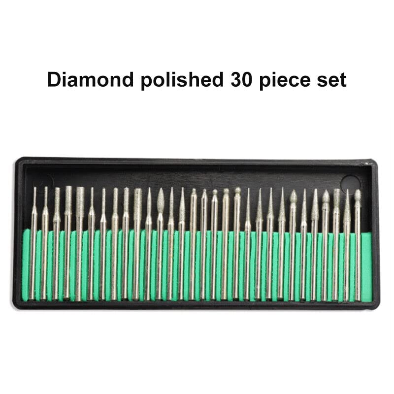YADAV YADAV 30 Pcs Diamond Burr Bits Drill Set Rotary Multi Tool Accessories Kit Suitable for processing woodglassplasticmetalstonetileceramics and more  - Image 4
