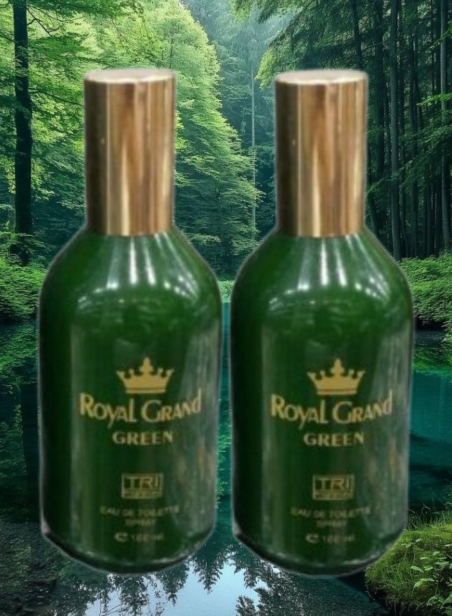تي أر آي 2 قطع عطر رويال جراند جرين 100مل - Image 1