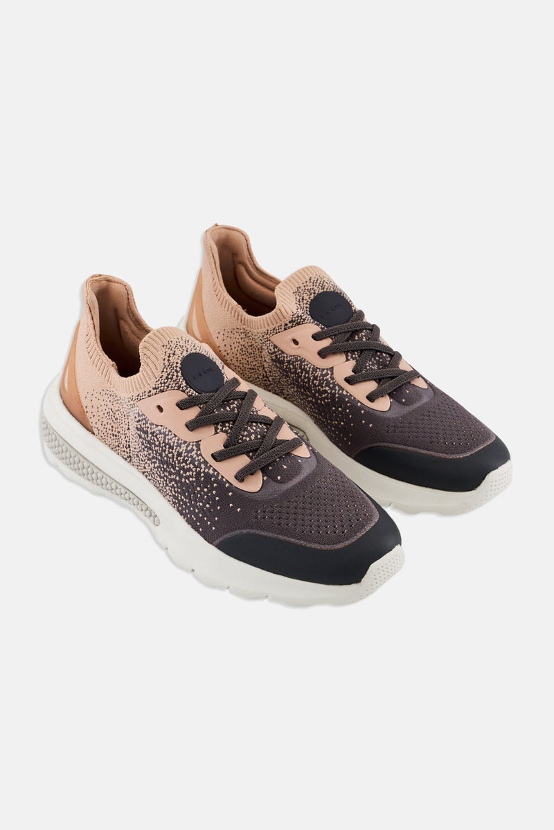 GEOX Women D Spherica Actif Lace Up Casual Shoes, Multicolor - Image 1