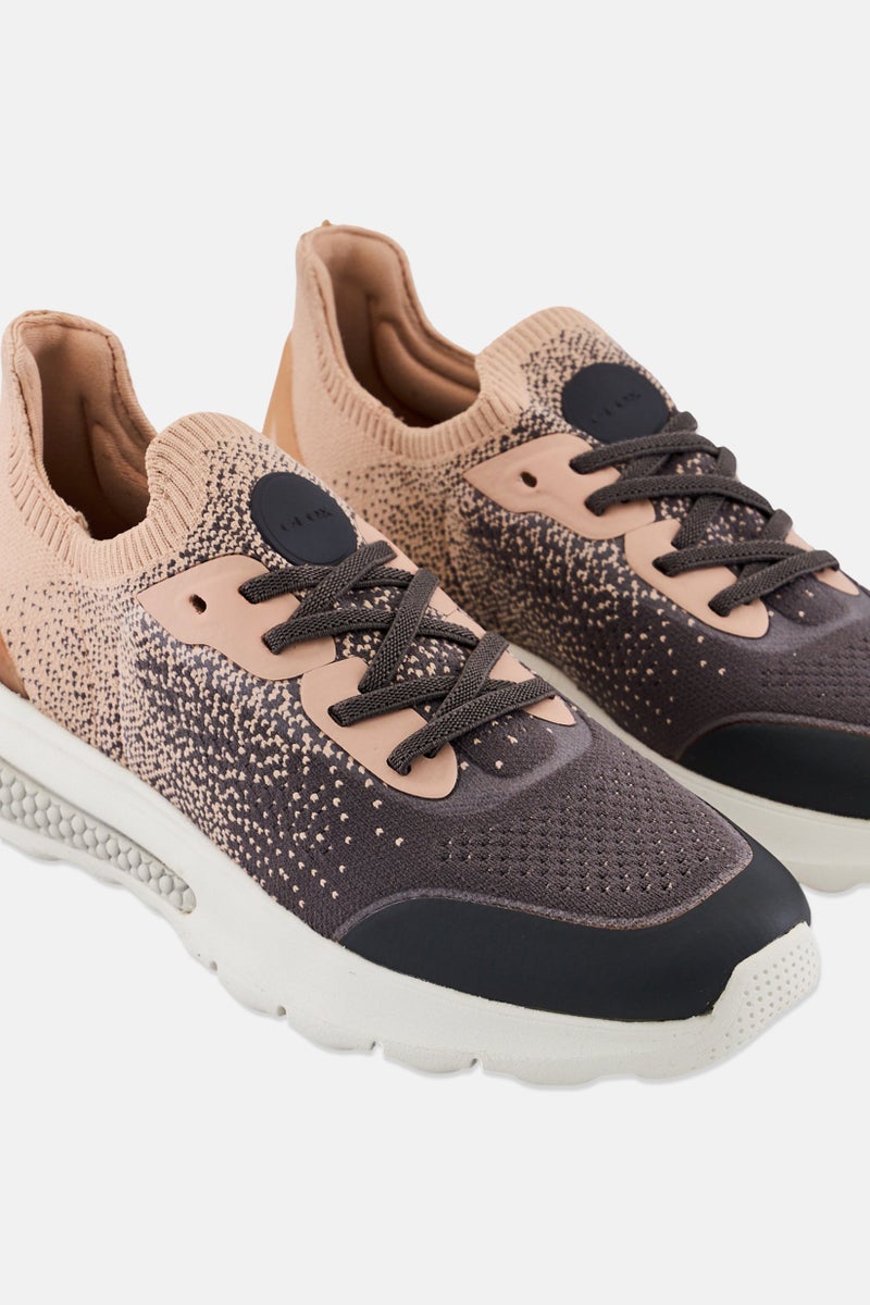 GEOX Women D Spherica Actif Lace Up Casual Shoes, Multicolor - Image 3