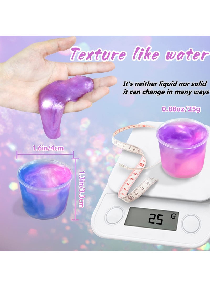 Mr. Penda 36 Packs Unicorn Slime Kit, Unicorn Party Favors for Kids, Pretty Stretchy and Non-Sticky Galaxy Slime Pack, Slime Party Favors for Girls and Boys Goodie Bag Stuffers - Image 2