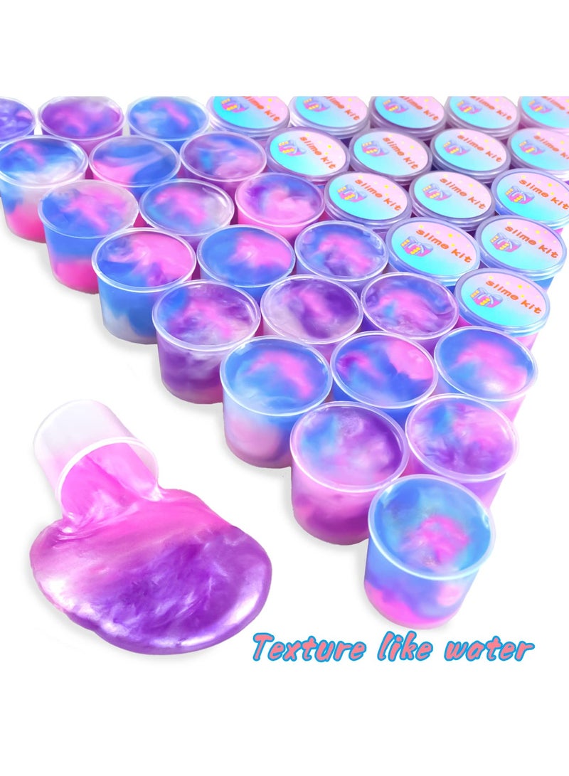 Mr. Penda 36 Packs Unicorn Slime Kit, Unicorn Party Favors for Kids, Pretty Stretchy and Non-Sticky Galaxy Slime Pack, Slime Party Favors for Girls and Boys Goodie Bag Stuffers - Image 3