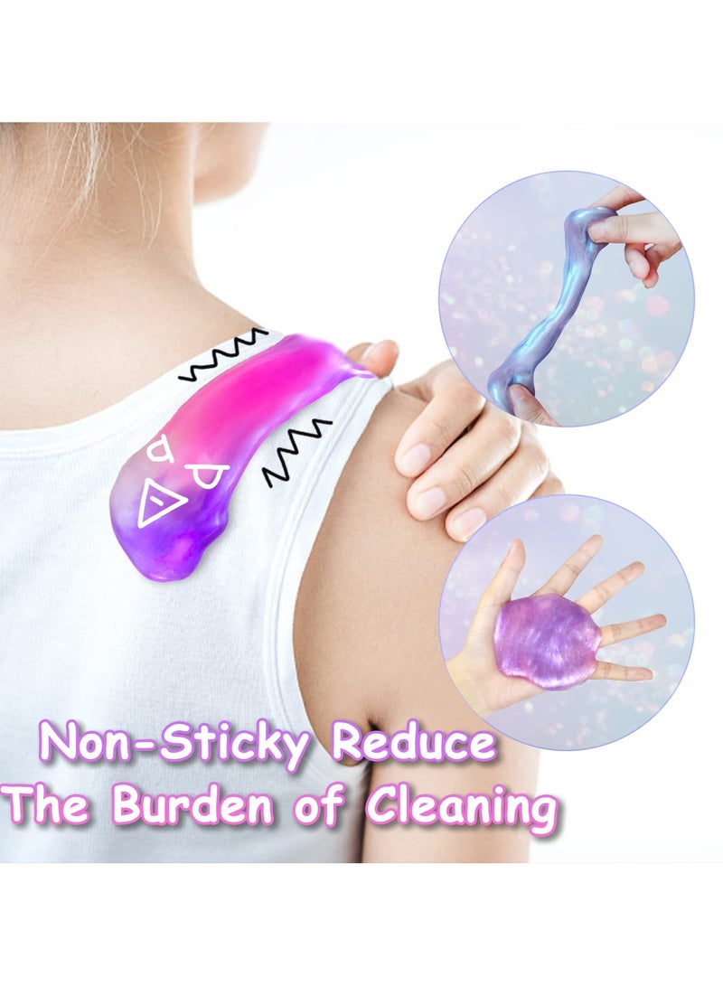 Mr. Penda 36 Packs Unicorn Slime Kit, Unicorn Party Favors for Kids, Pretty Stretchy and Non-Sticky Galaxy Slime Pack, Slime Party Favors for Girls and Boys Goodie Bag Stuffers - Image 4