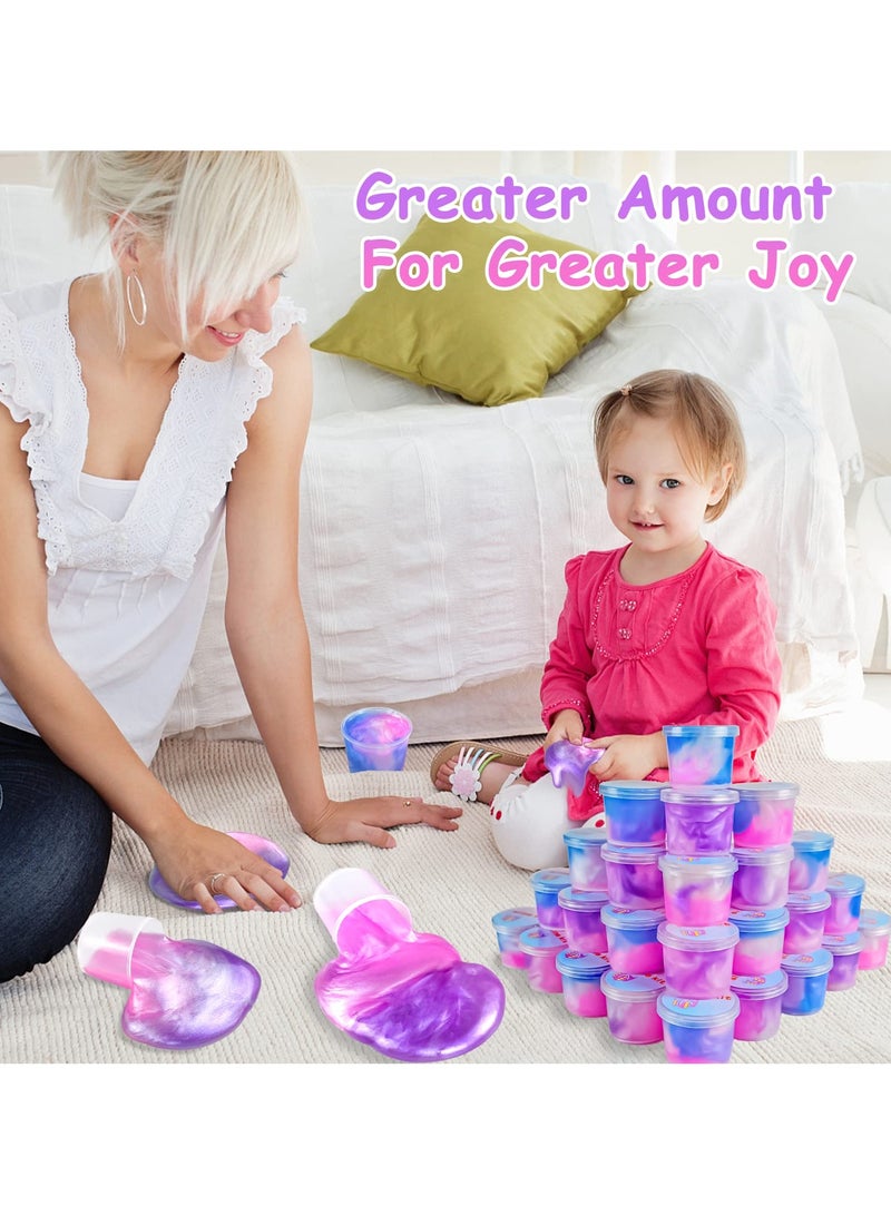 Mr. Penda 36 Packs Unicorn Slime Kit, Unicorn Party Favors for Kids, Pretty Stretchy and Non-Sticky Galaxy Slime Pack, Slime Party Favors for Girls and Boys Goodie Bag Stuffers - Image 5